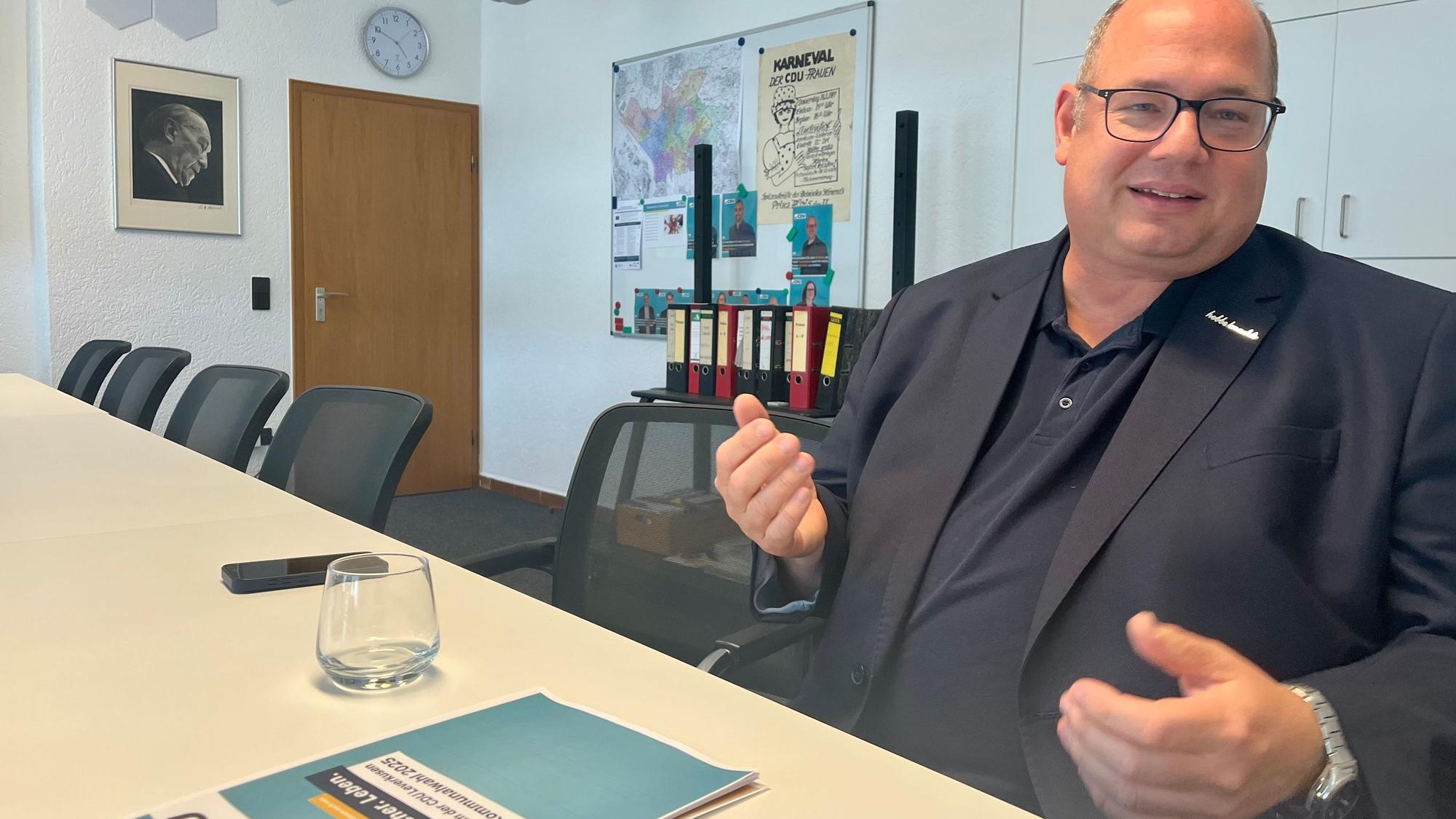 Stefan Hebbel in der CDU-Geschäftsstelle