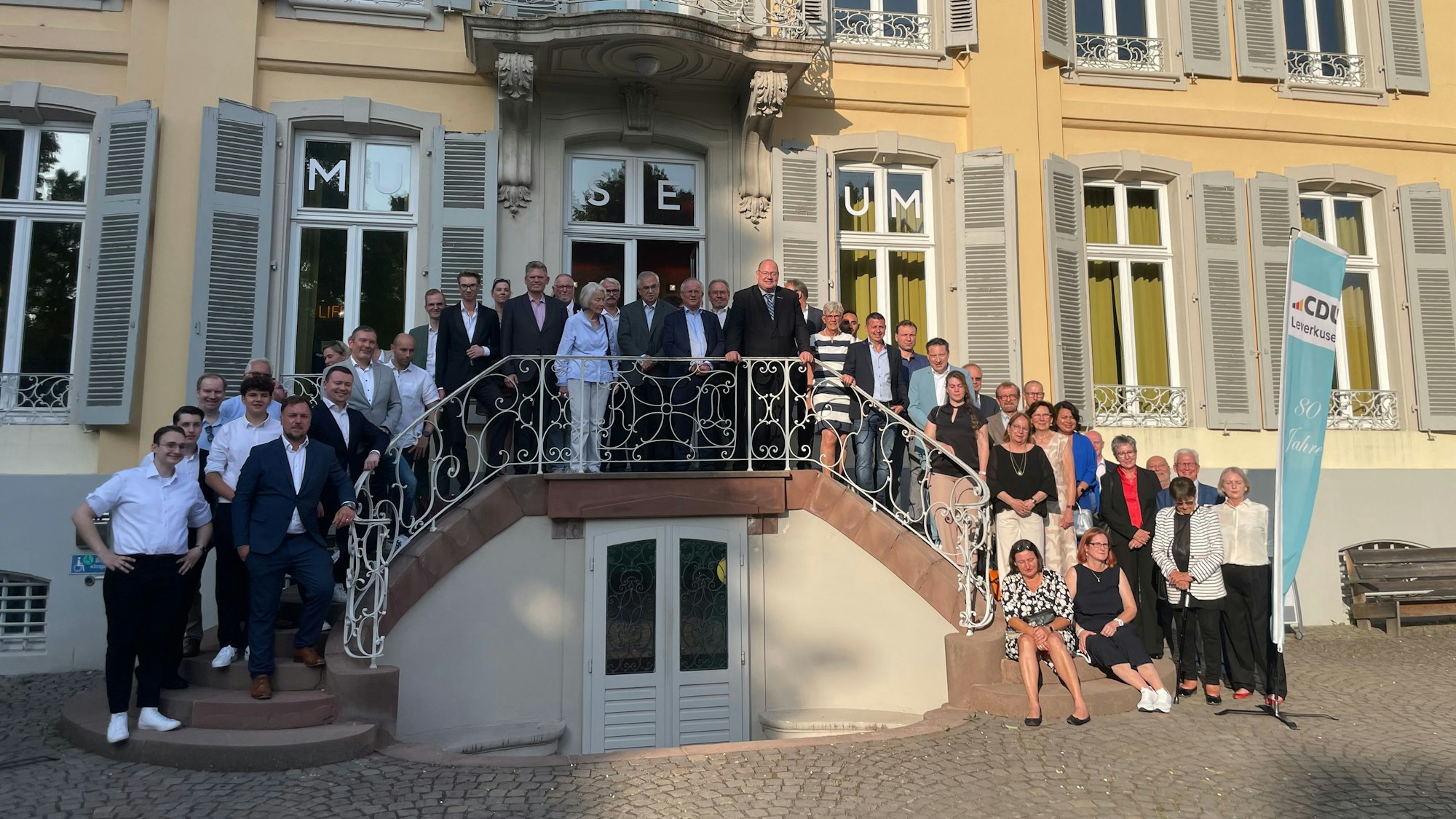 Die CDU Leverkusen bei der Feier zu ihrem 80. Geburstag im Juni 2025.