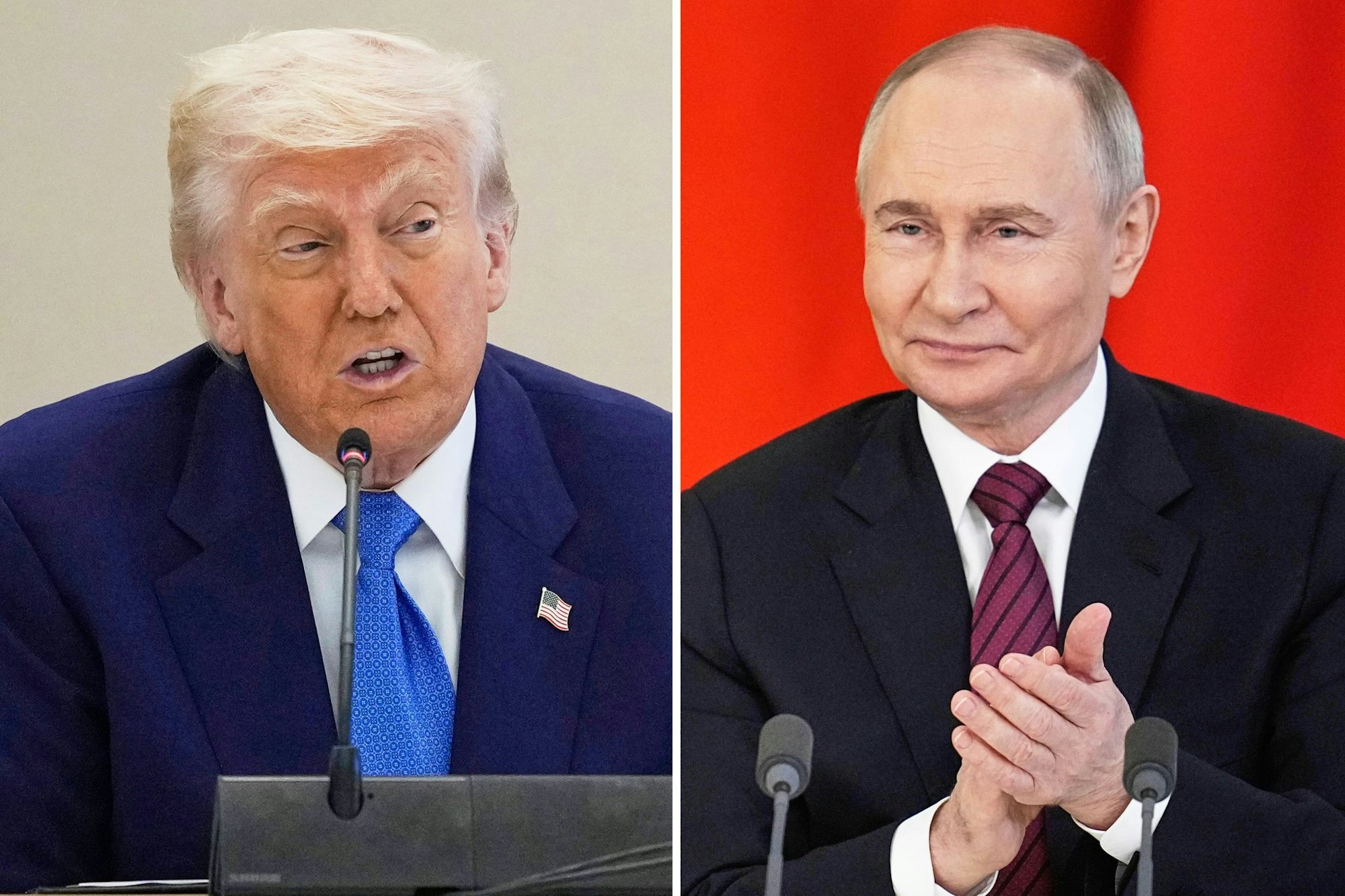 Donald Trump kann der Idee von Wladimir Putin als Vermittler zwischen dem Iran und Israel etwas abgewinnen. (Archivbild)