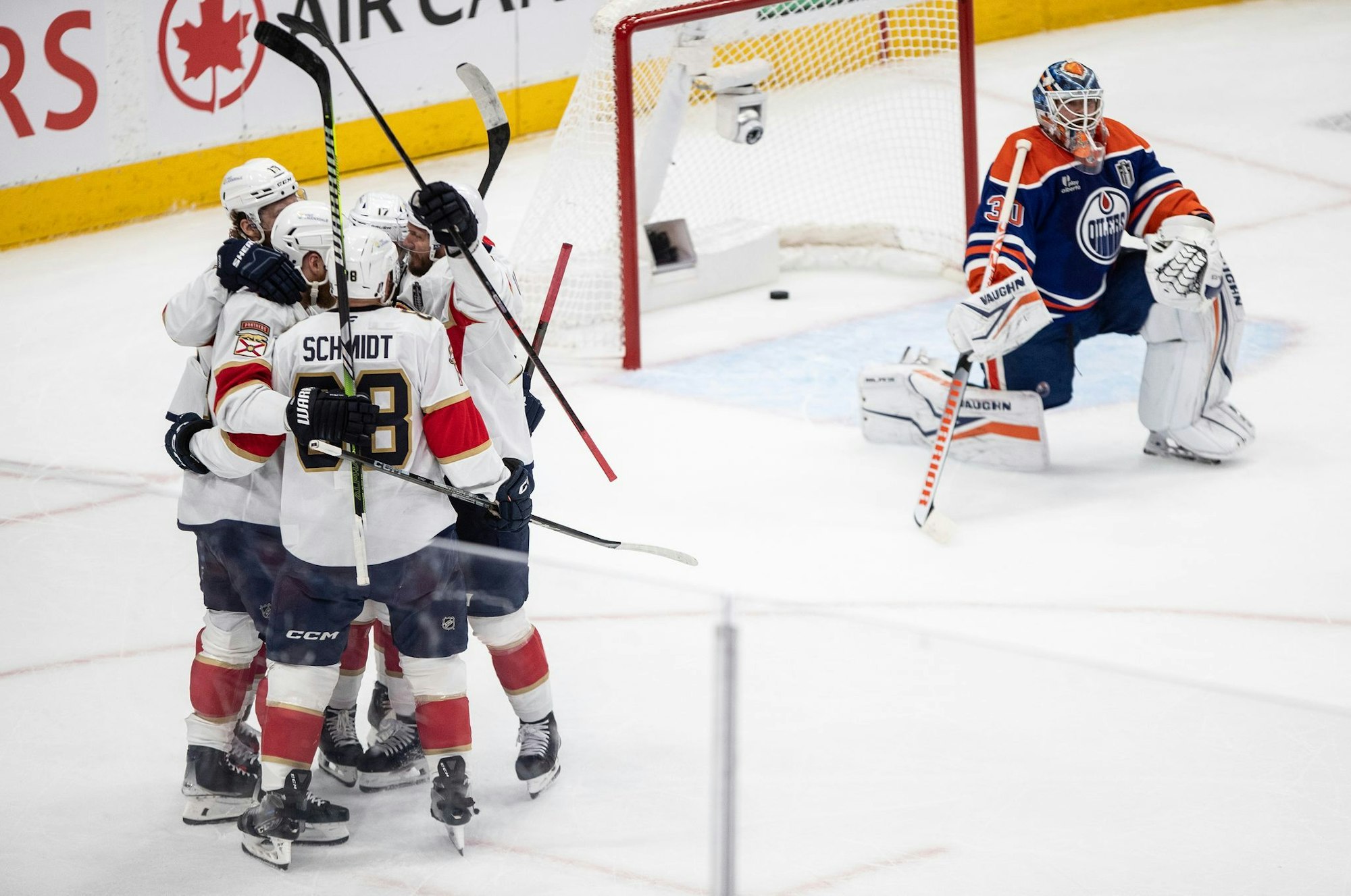 Der Jubel der Florida Panthers traf die Fans der Oilers.