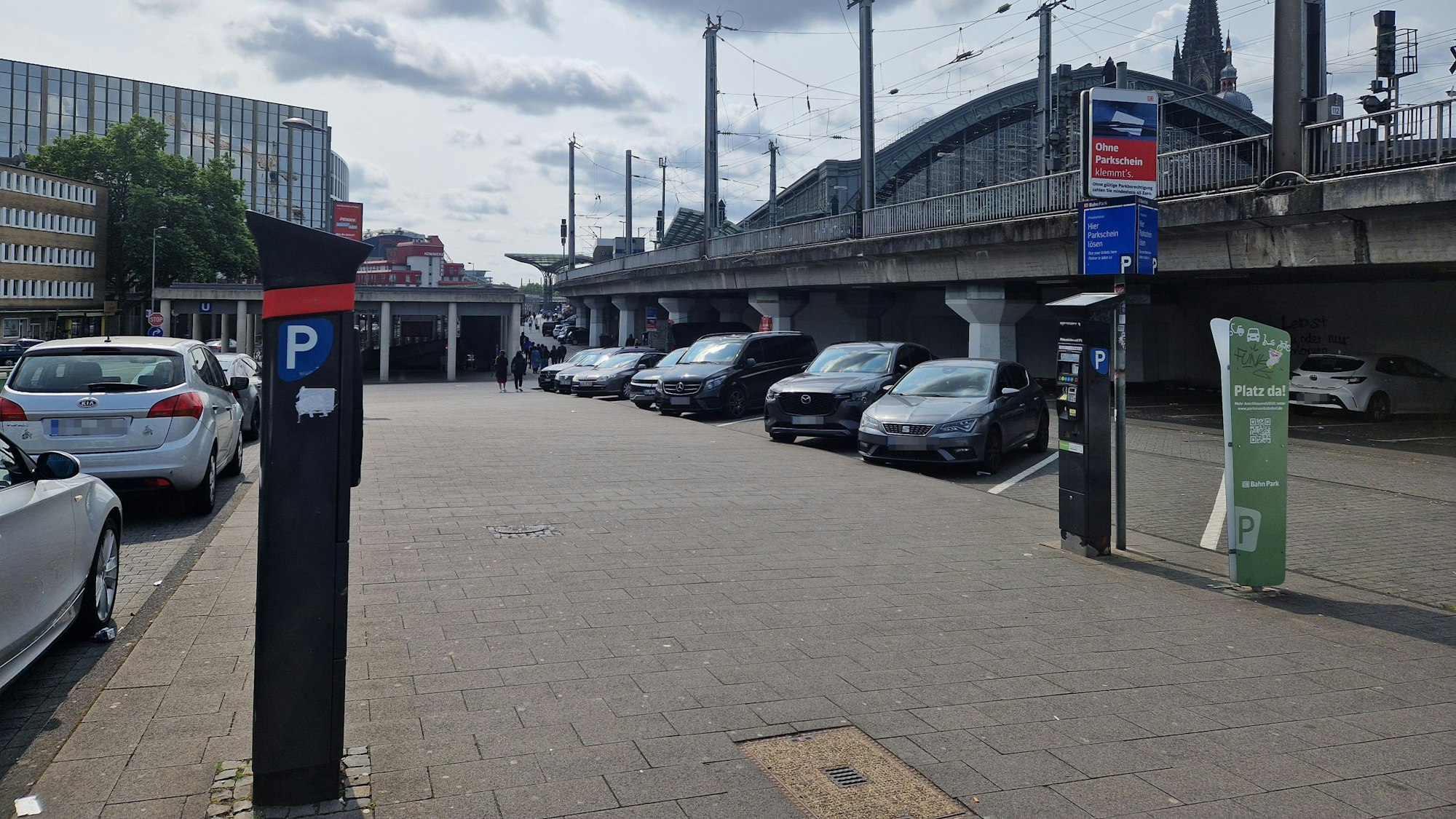 Die Parkautomaten auf dem Felix-Rexhausen-Platz