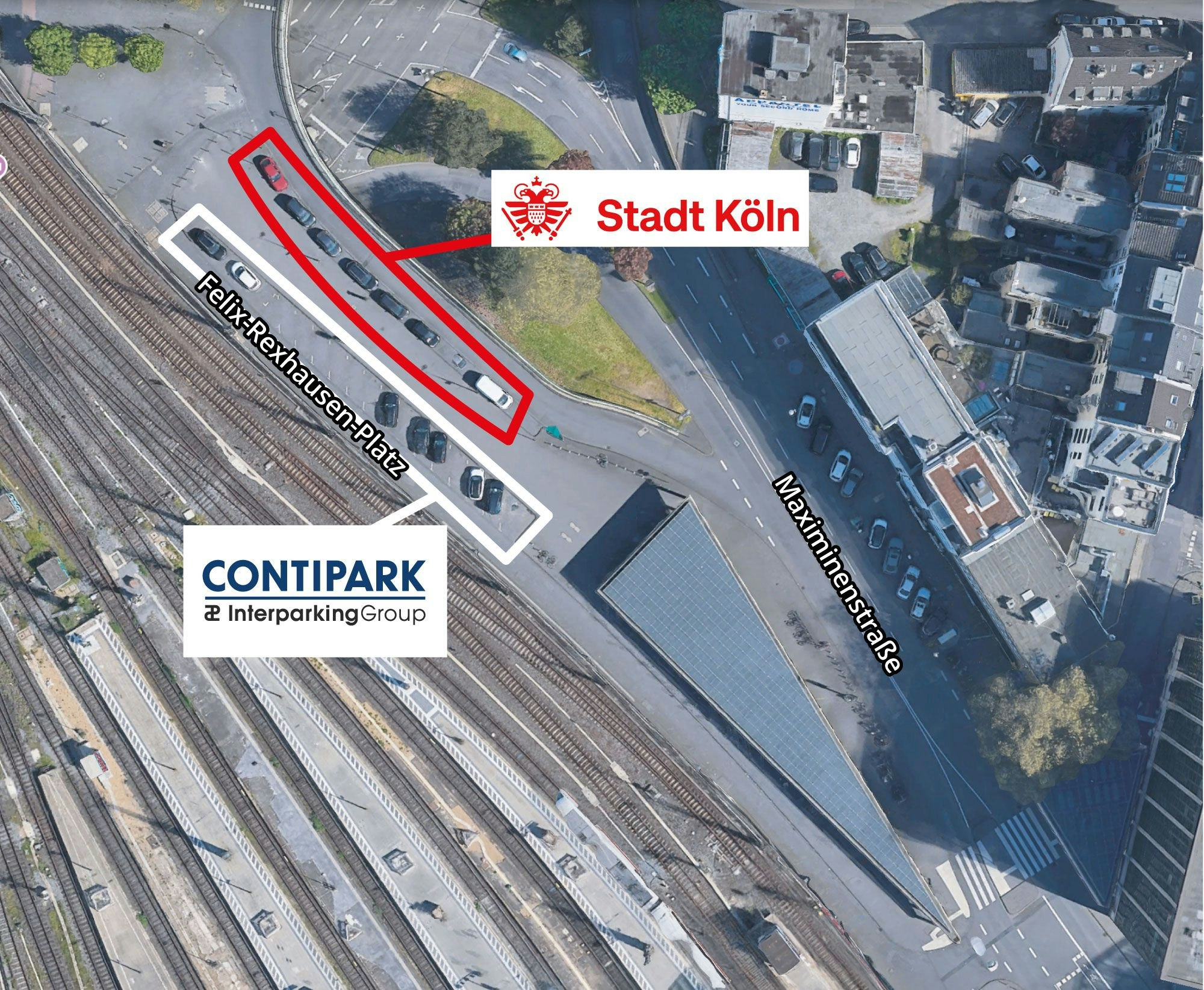 Die Parkplatzsituation am Felix-Rexhausen-Platz am Hauptbahnhof