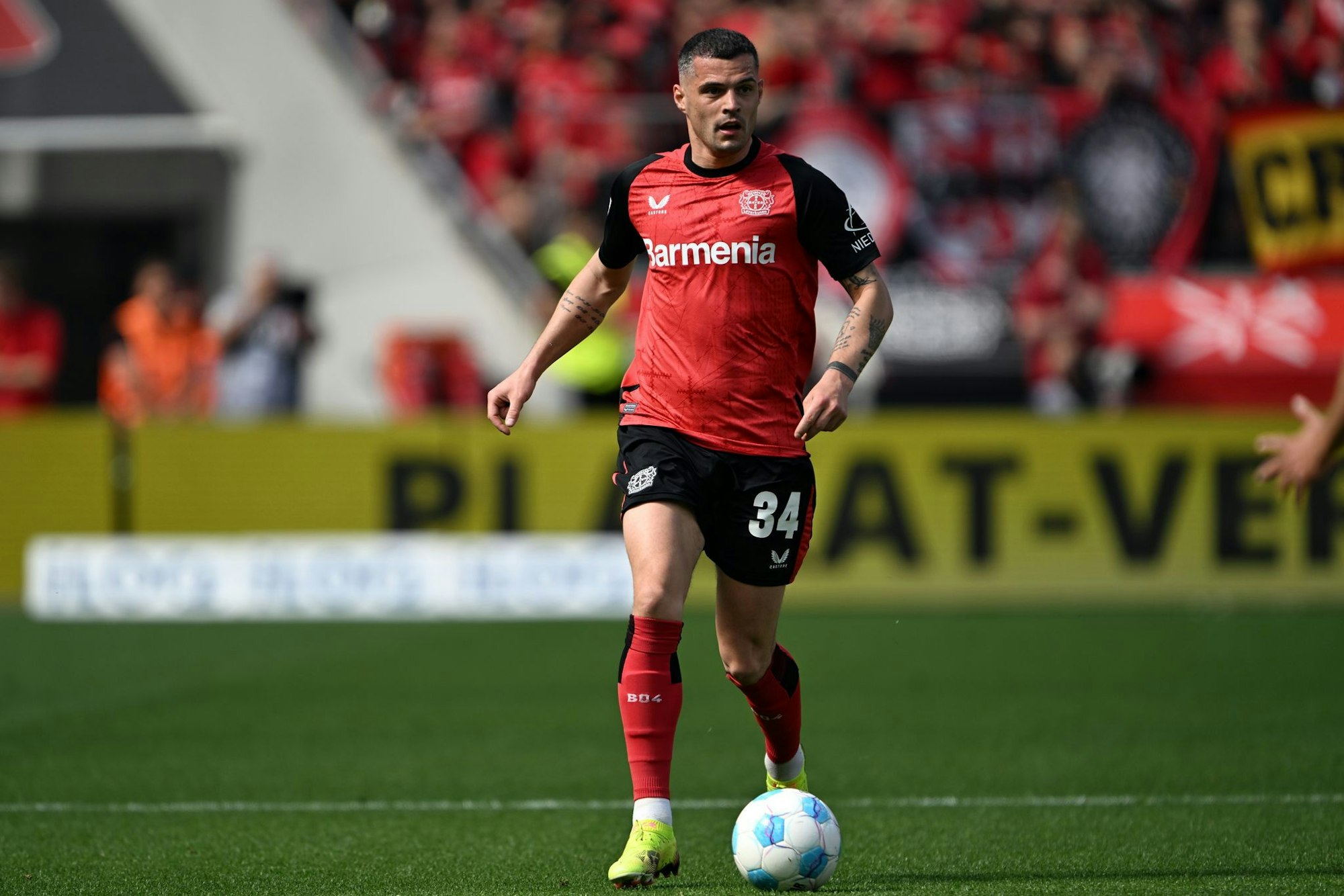 Er soll auf der Liste von AC Mailand stehen: Bayer Leverkusens Granit Xhaka.