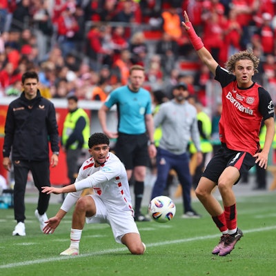 Ferdinand Pohl Leverkusen gegen Fayssal Harchaoui Koeln Bayer 04 Leverkiusen vs 1. FC Koeln, Fussball, U19 DFB-Nachwuchsliga, 18.5.2025 DFB regulations prohibit any use of photographs as image sequences and/or quasi-video. Bayer 04 Leverkiusen vs 1. FC Koeln, Fussball, U19 DFB-Nachwuchsliga, 18.5.2025 Leverkusen *** Ferdinand Pohl Leverkusen vs Fayssal Harchaoui Koeln Bayer 04 Leverkiusen vs 1 FC Koeln, Fussball, U19 DFB Nachwuchsliga, 18 5 2025 DFB regulations prohibit any use of photographs as image sequences and or quasi video Bayer 04 Leverkiusen vs 1 FC Koeln, Fussball, U19 DFB Nachwuchsliga, 18 5 2025 Leverkusen Copyright: xEibner-Pressefotox EP_FWR