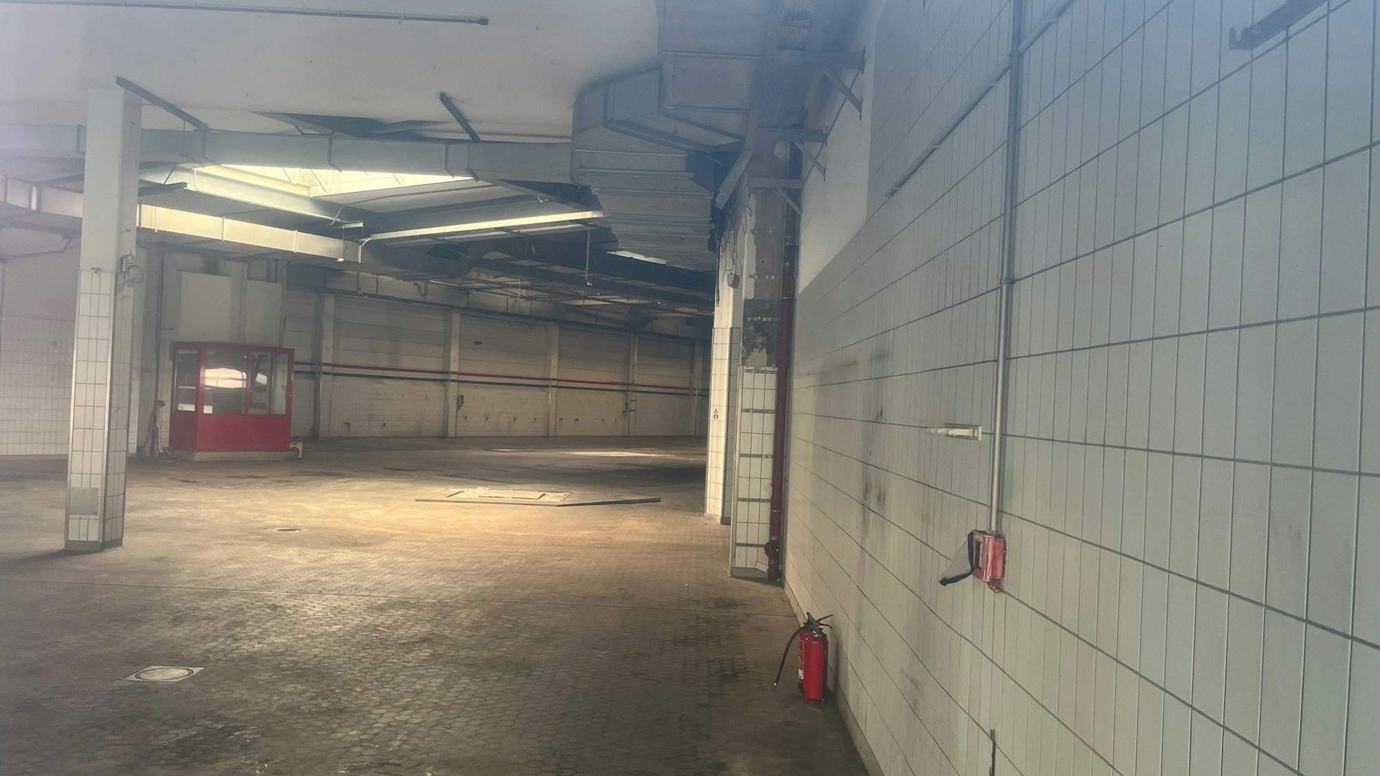 Blick in die leeren Räume.