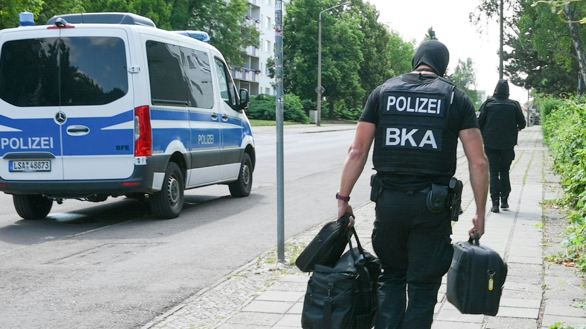 Am Dienstag veranlasste der Generalbundesanwalt in Halle einen Polizeieinsatz.