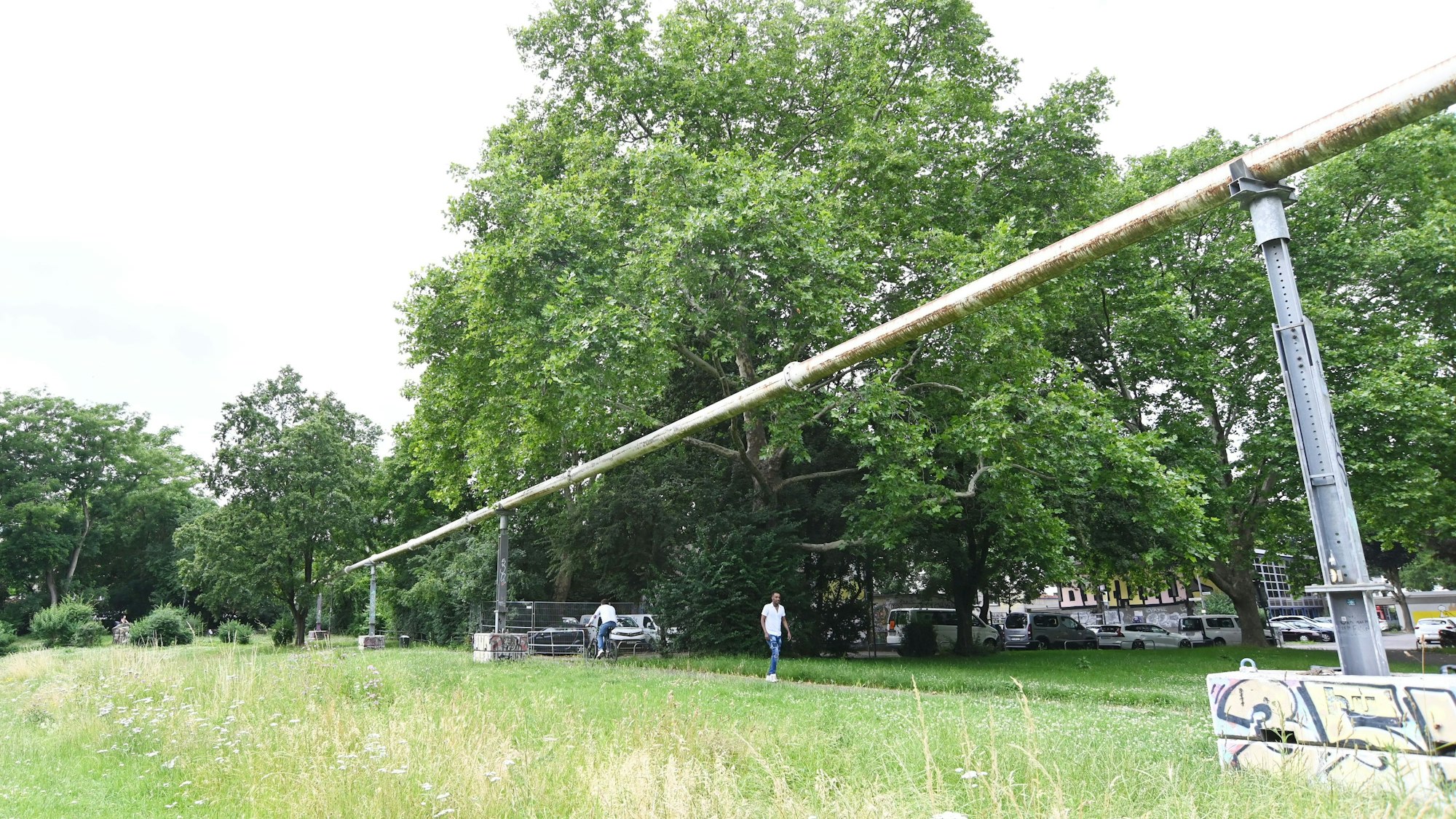 Auf dieser Fläche an der Löwengasse soll die Container-Feuerwache interimsmäßig stationiert sein.
