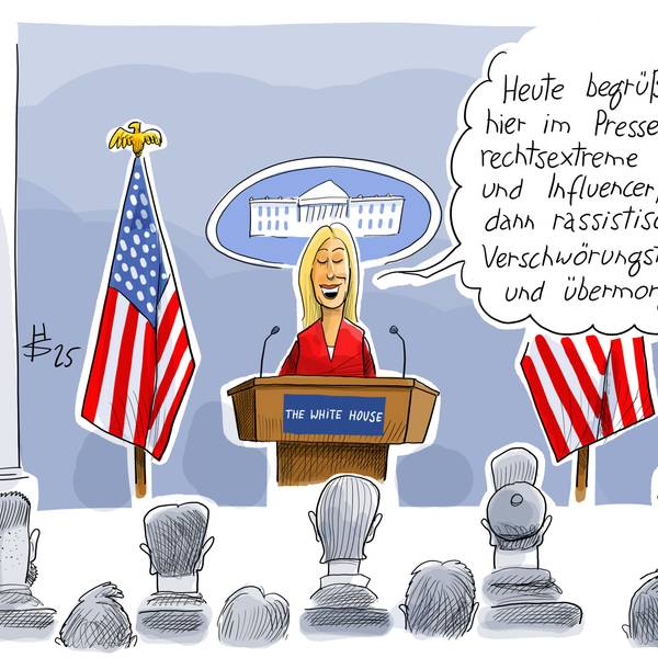 Karikatur zum Tat der Pressefreiheit 2025