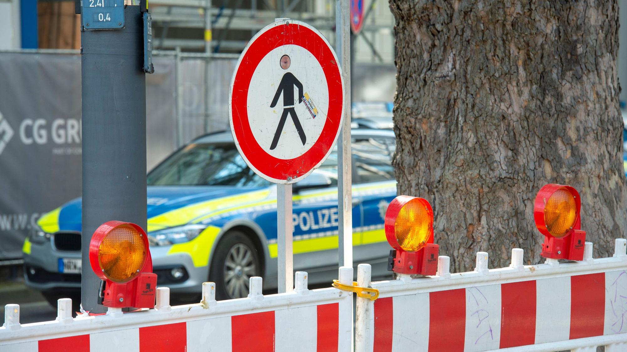 Absperrungen an einer Baustelle (Symbolfoto).