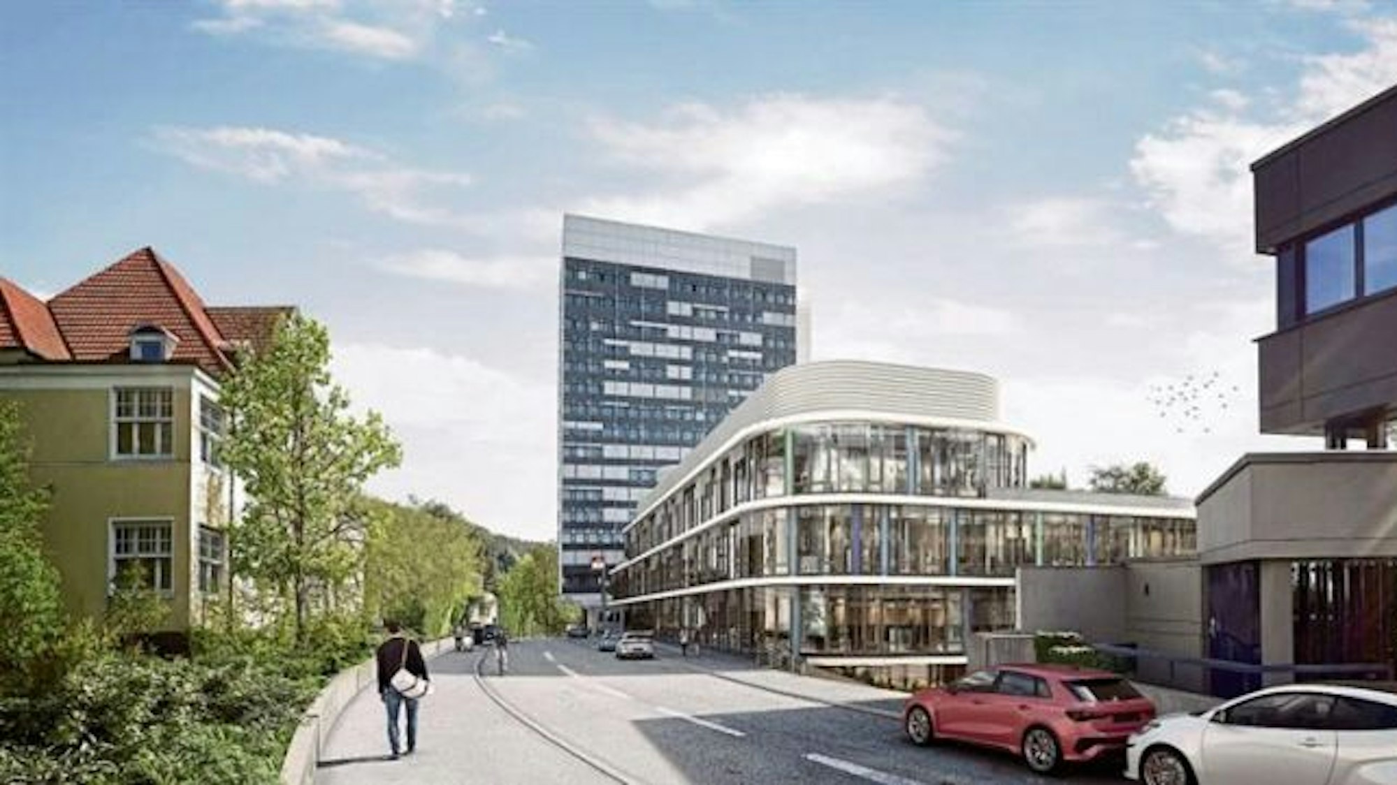 Grafik des geplanten Neubaus in Gummersbach.