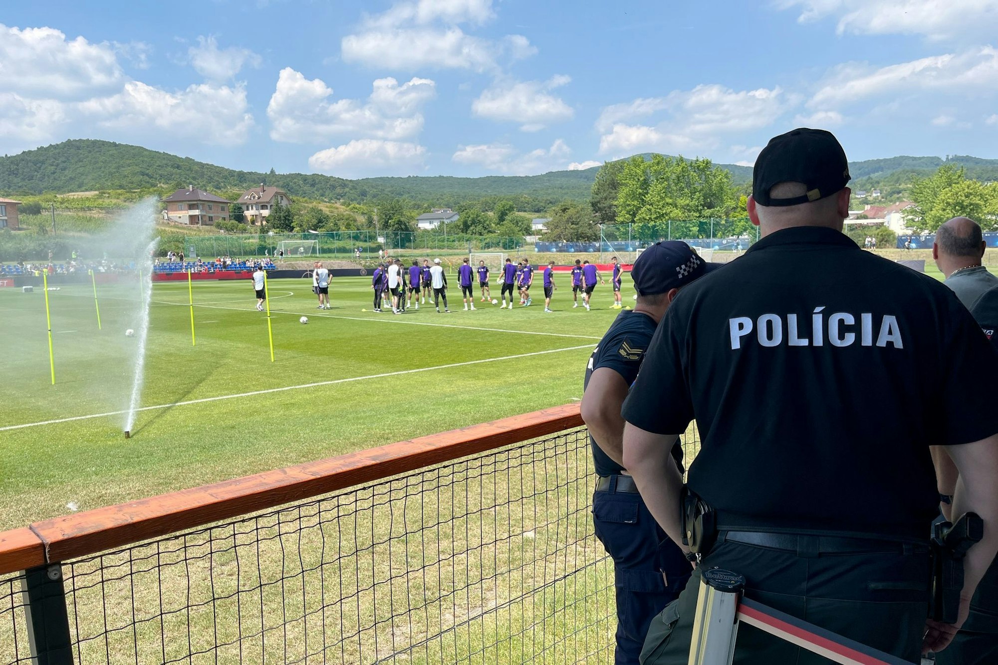 Training vor Zuschauern in Modra: Die deutsche U21.