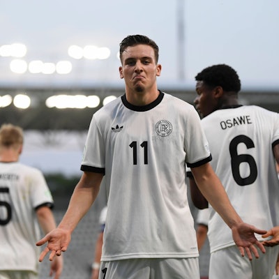 Said El Mala überragte beim kuriosen 5:5 der deutschen U19-Nationalelf gegen England.