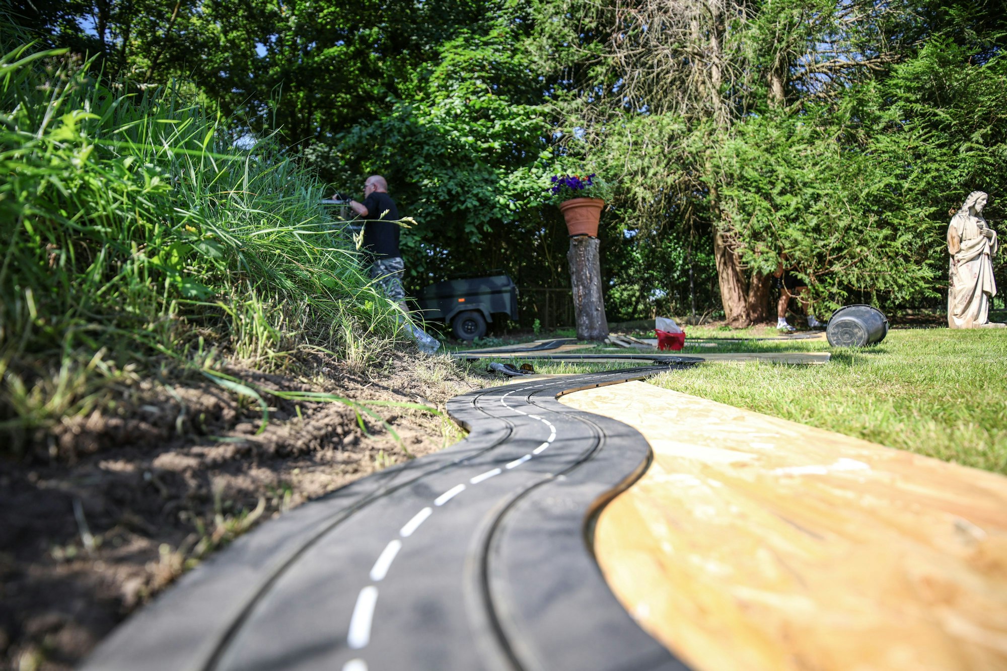 Carrerabahn im Freien
