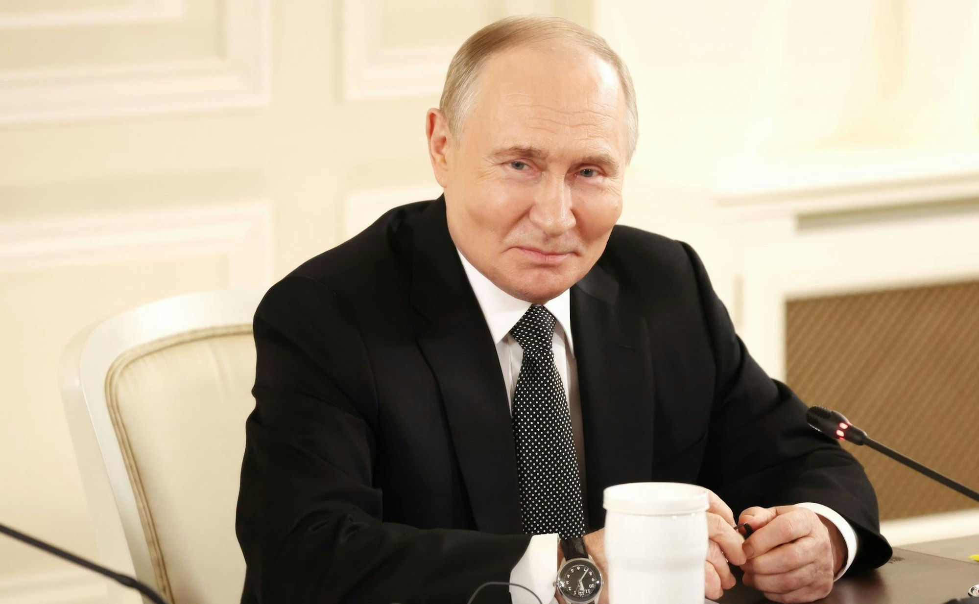Jedes Jahr hält Putin beim Wirtschaftsforum in seiner Heimatstadt St. Petersburg eine Rede.