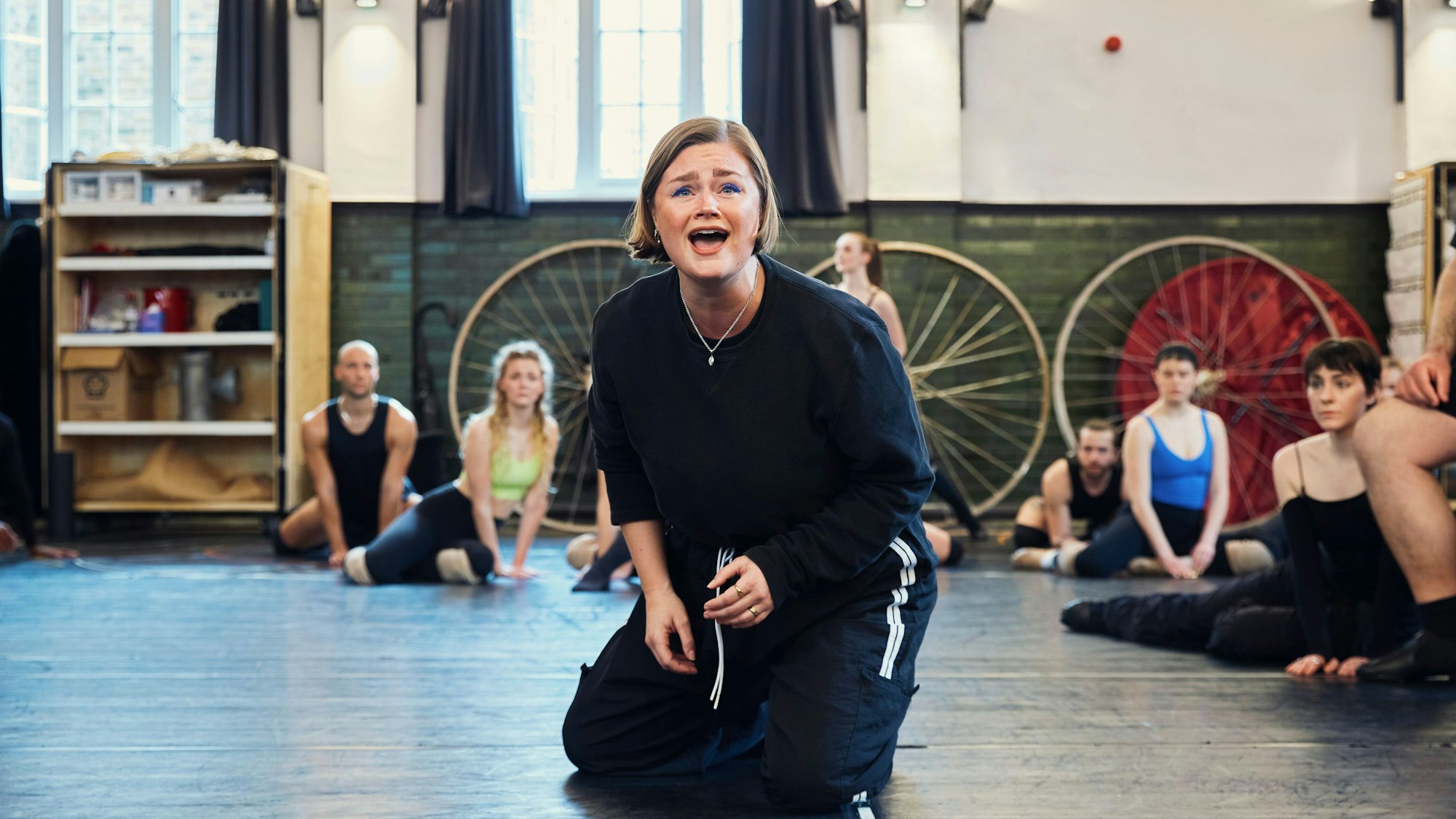 Lucy May Barker als Grizabella bei den Proben in London für das Musical „Cats“.