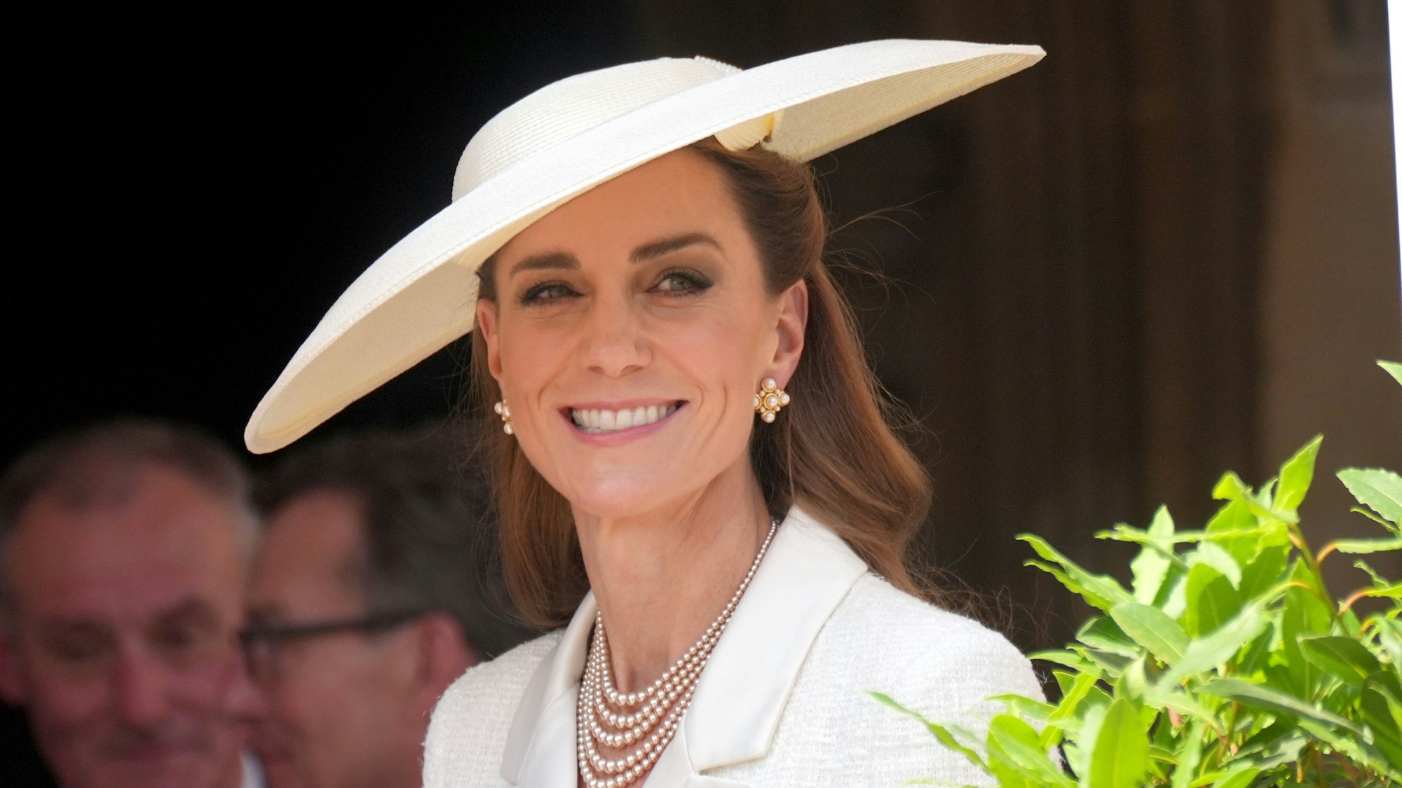 Die britische Prinzessin Kate von Wales nimmt an der Zeremonie zur Verleihung des «Order of the Garter» (Hosenbandorden) auf Schloss Windsor.