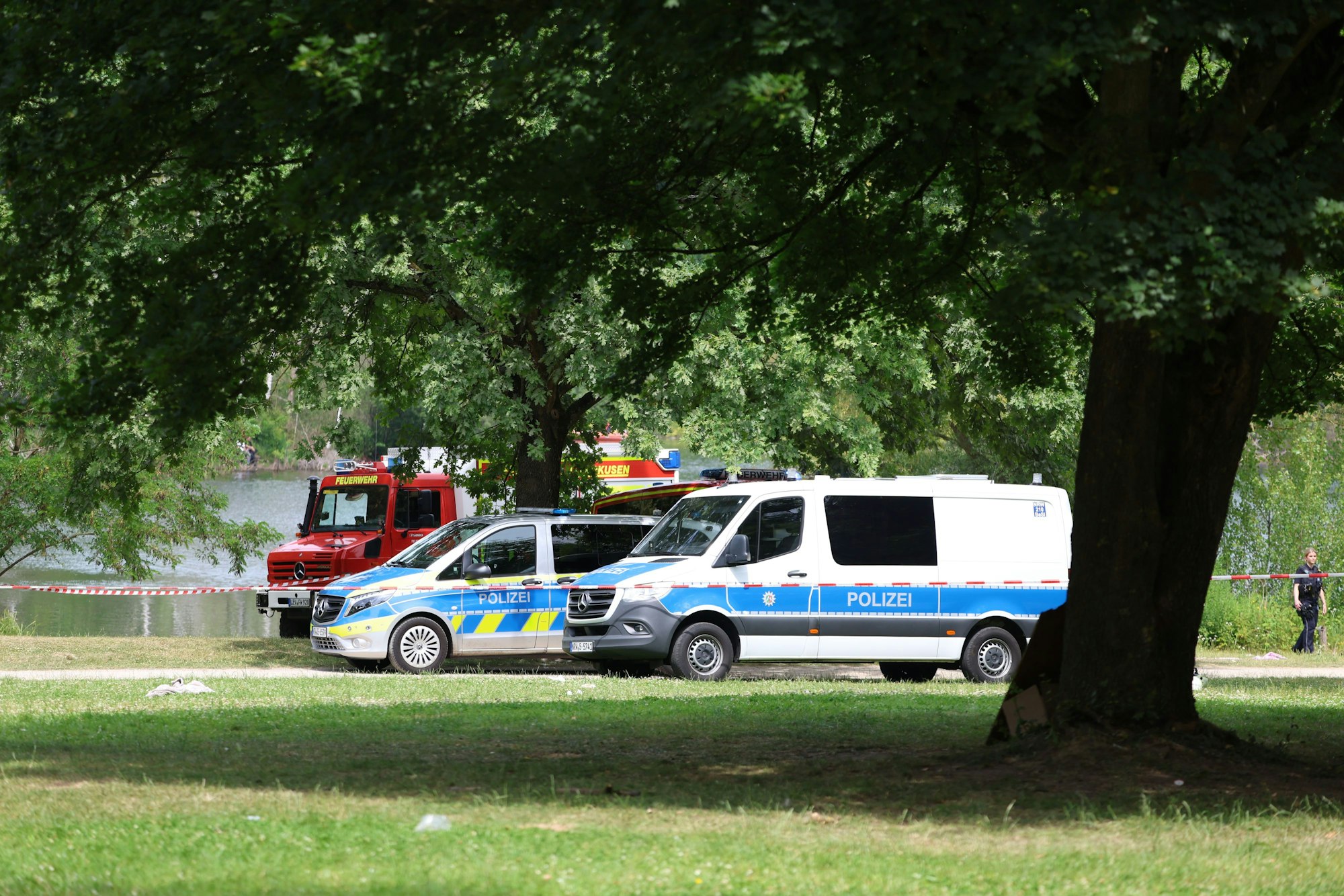 Der gesamte Silbersee wurde geräumt.