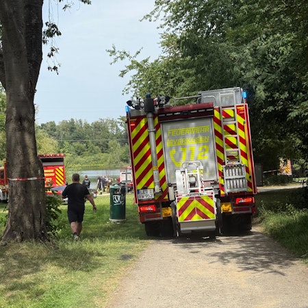 Im Silbersee in Leverkusen ist eine Person ertrunken.