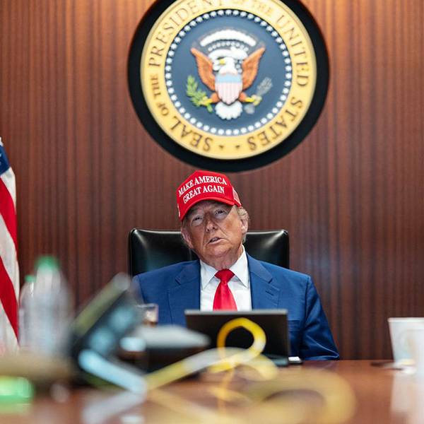 US-Präsident Donald Trump im Weißen Haus in Washington.