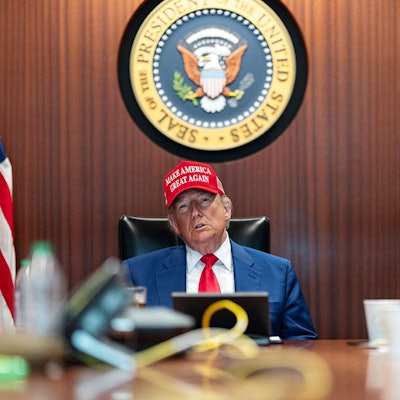 US-Präsident Donald Trump im Weißen Haus in Washington.