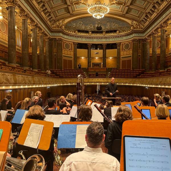 Der Orchesterverein Hilgen um seinen Leiter Timor Oliver Chadik belegte beim Deutschen Orchesterwettbewerb den ersten Platz.