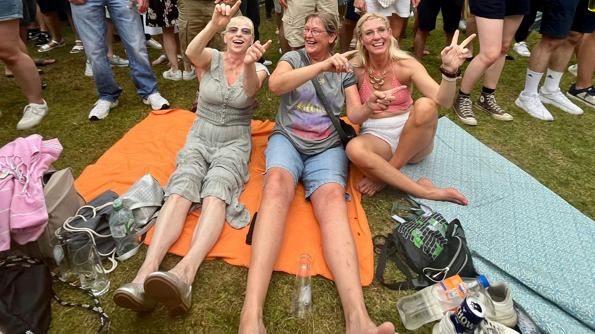 Schunkeln auf der Picknickdecke