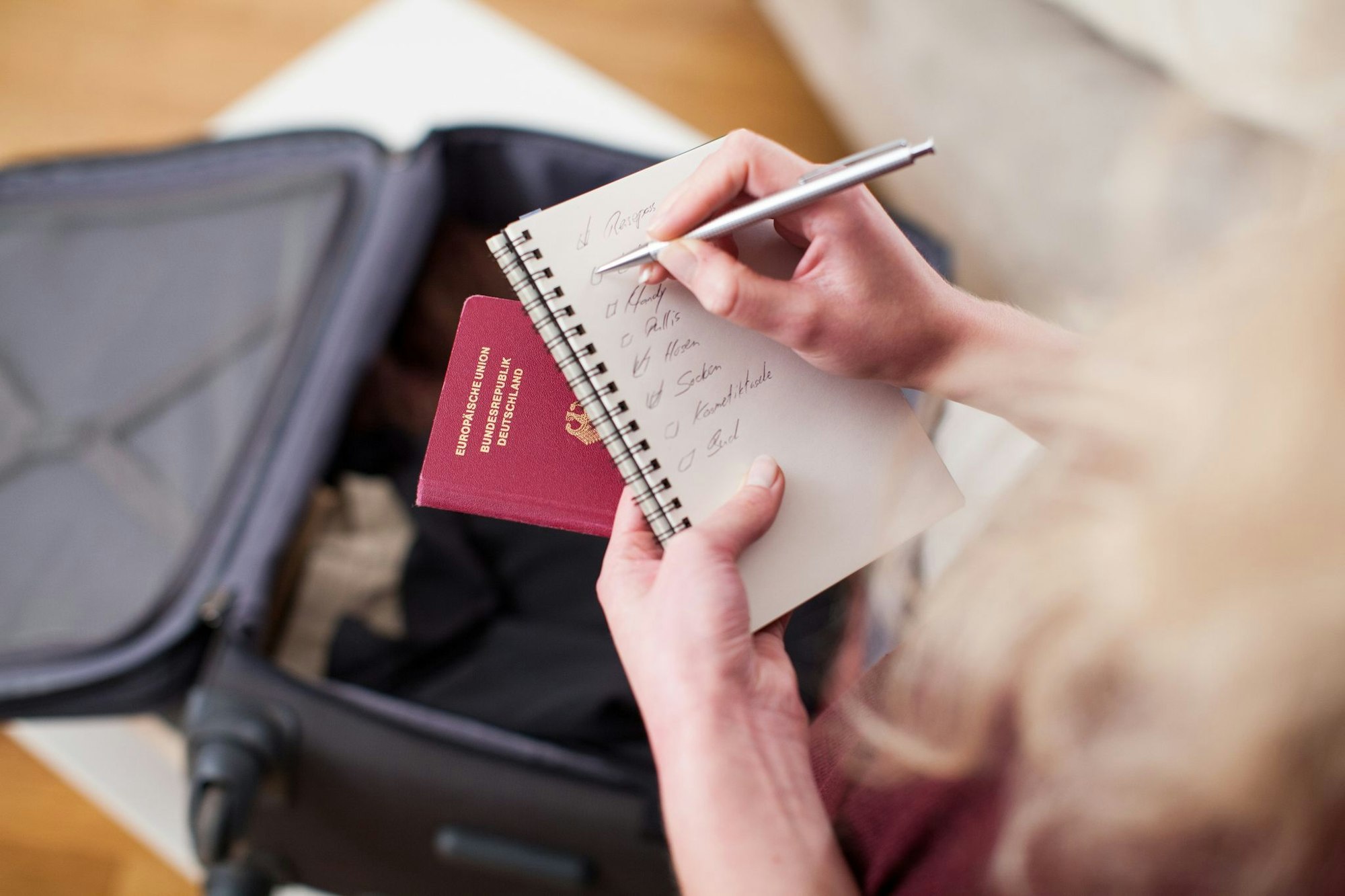 Haken dran: Wer eine Packliste hat, vergisst (meist) nichts.