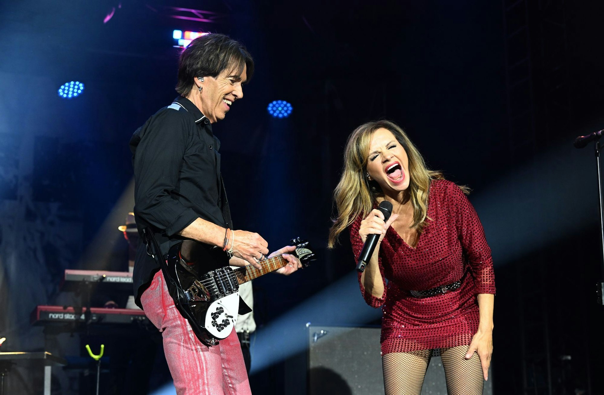 Harmonierten gut miteinander: Roxette-Urgestein Per Gessle und Neuzugang Lena Philipsson.