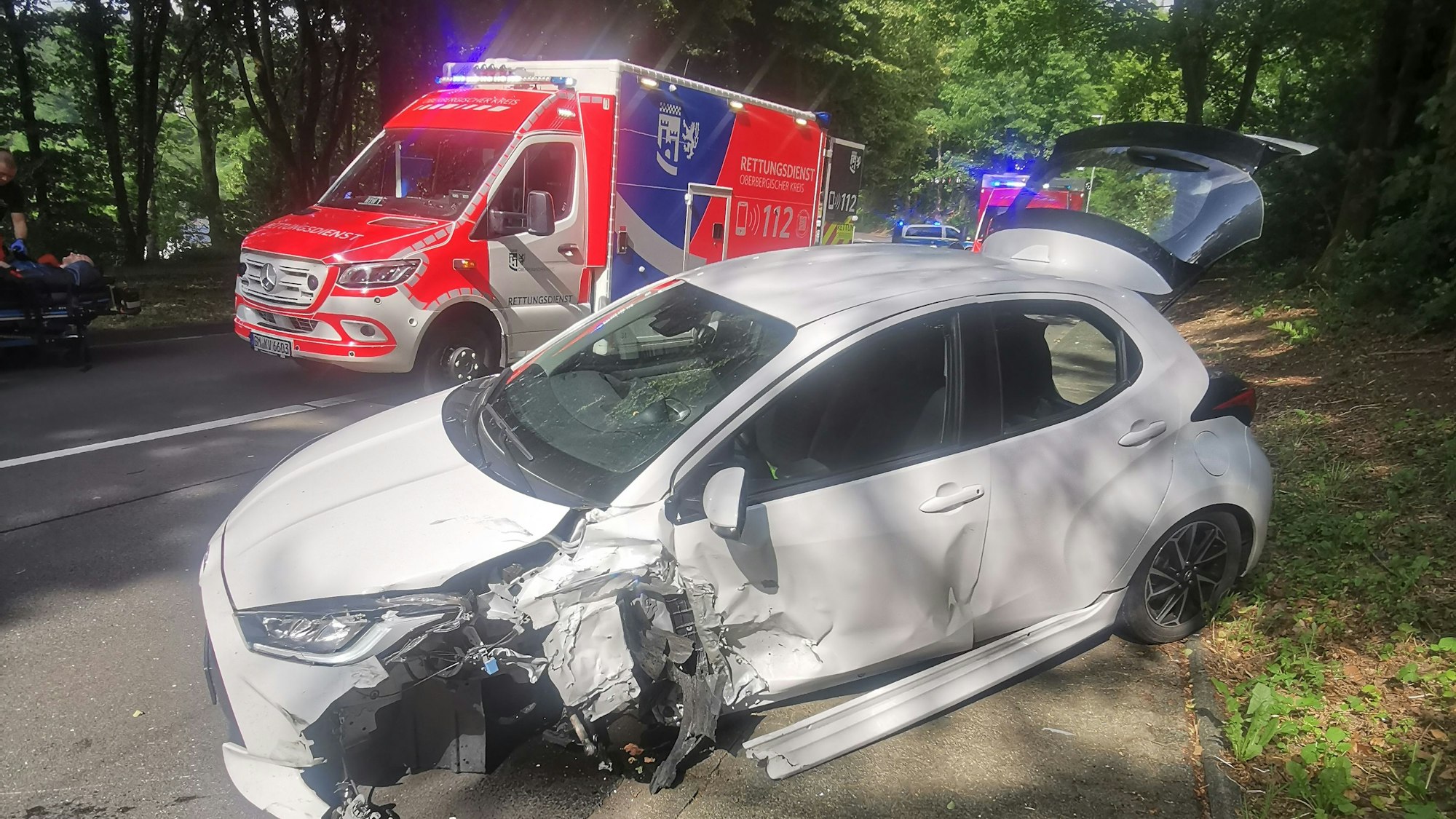 Ein Unfallwagen.