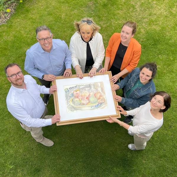 Freuten sich über 64.000 Euro fürs Pallilev: Christoph Meyer zu Berstenhorst (v.l.), Thomas Helfrich, Marianne Müller, Carolin Siebert,Katja Araujo Botelho und Andrea Peters.