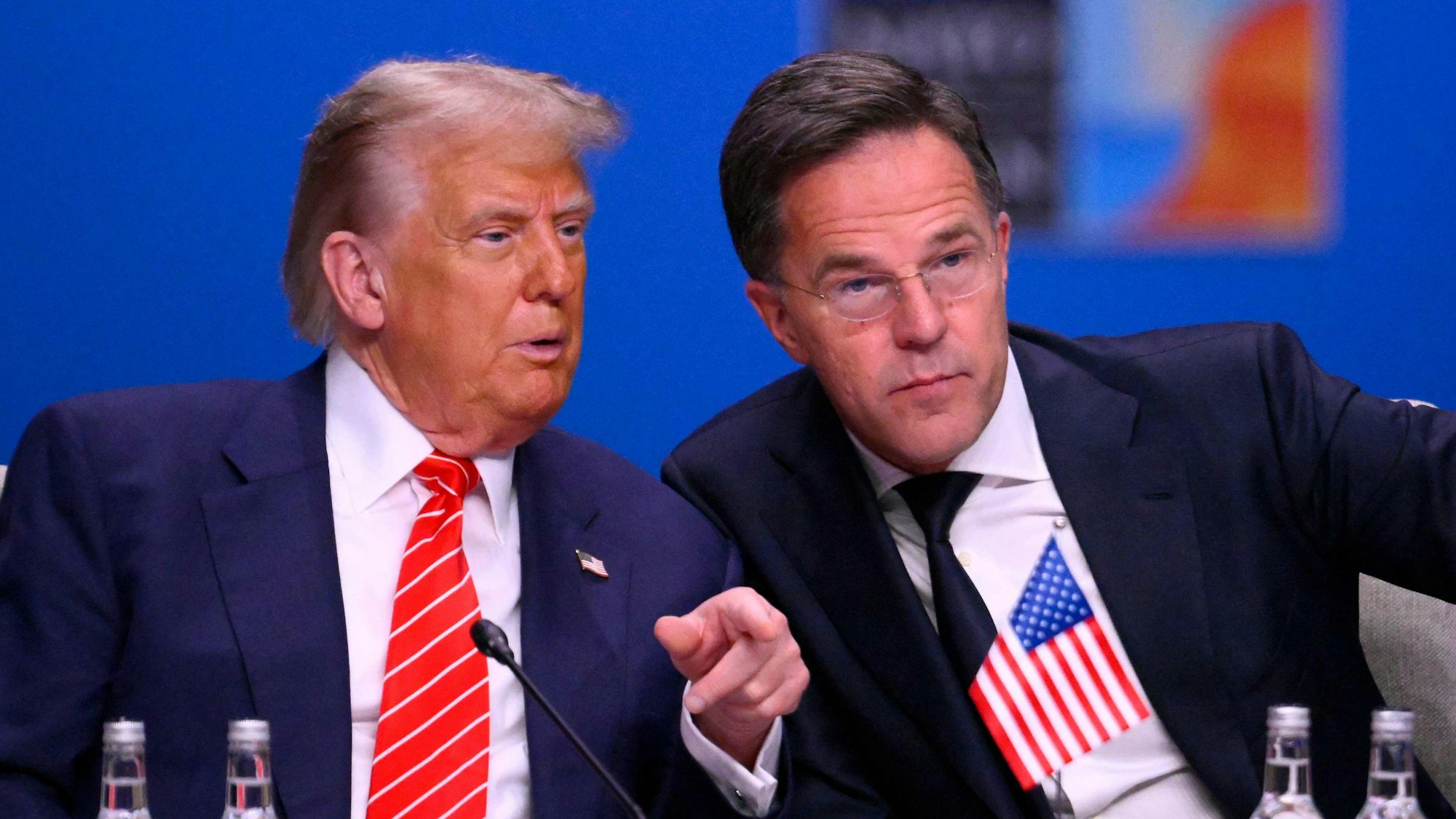 US-Präsident Donald Trump zusammen mit Nato-Chef Mark Rutte.