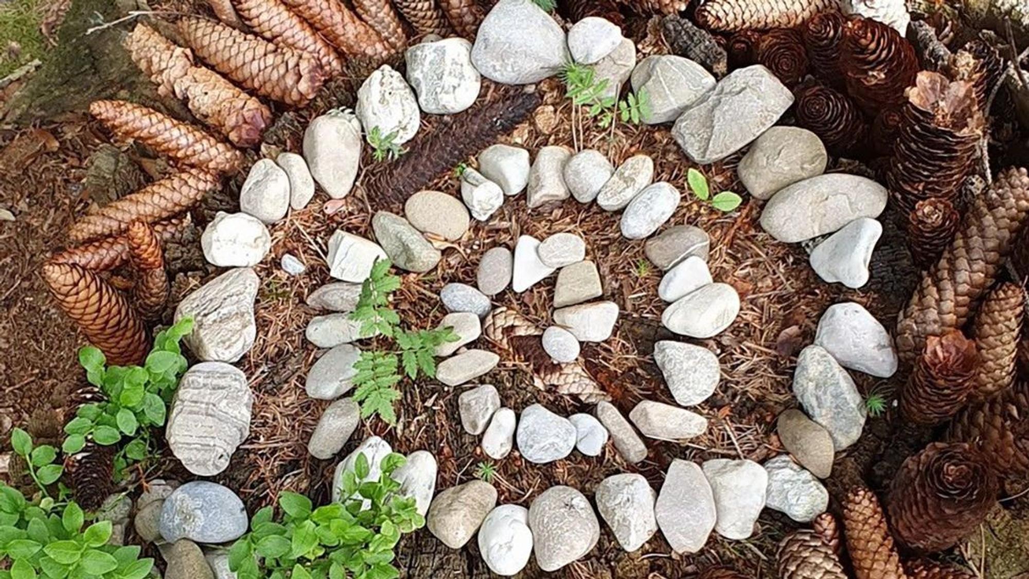 Mandalas aus Naturmaterialen können Kinder und Jugendliche mit Ricarda Heller legen.
