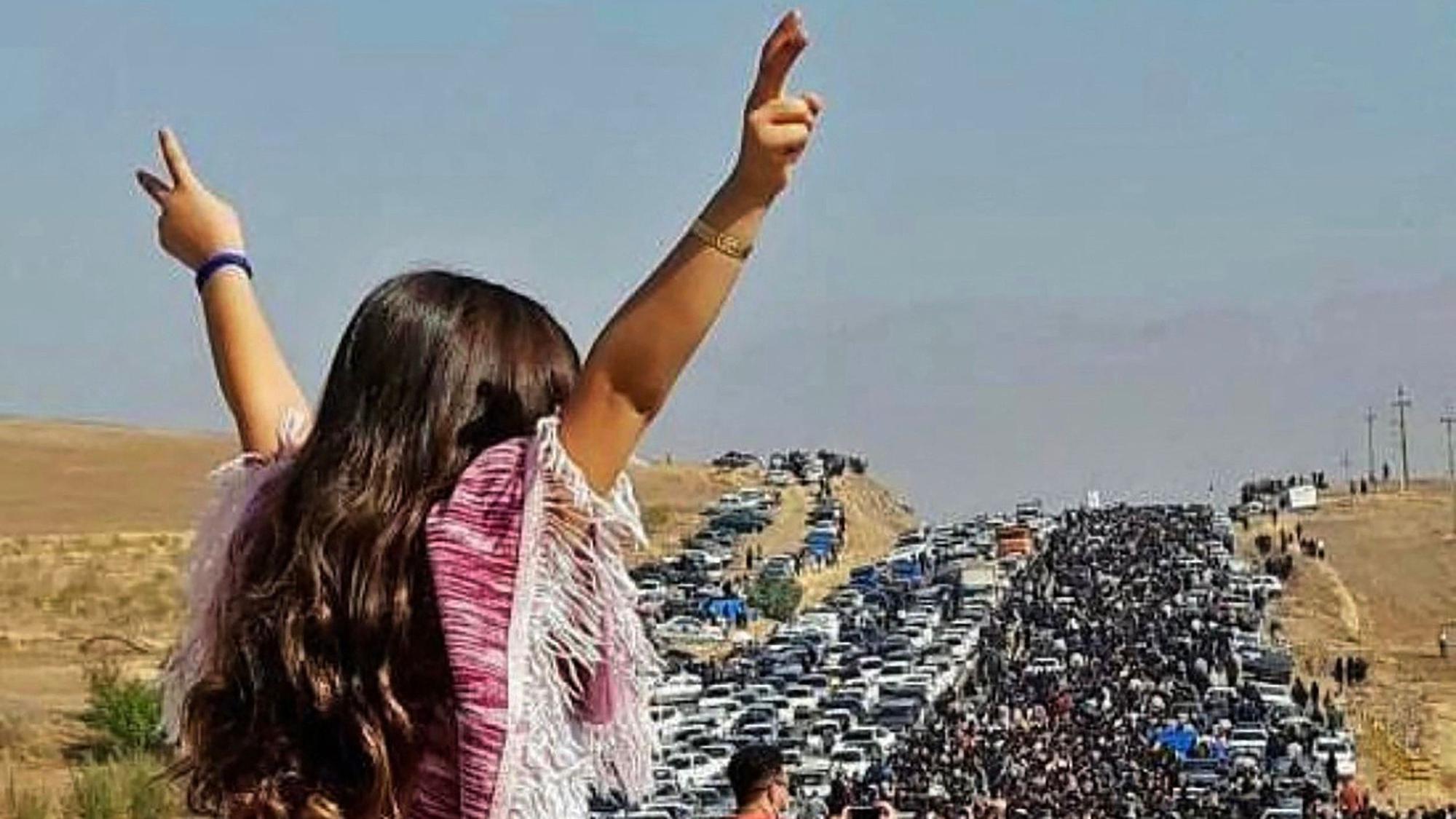 Nach dem Tod von Mahsa Amini kam es im Iran im Oktober 2022 zu Massenprotesten gegen das Regime in Teheran. (Archivbidl)
