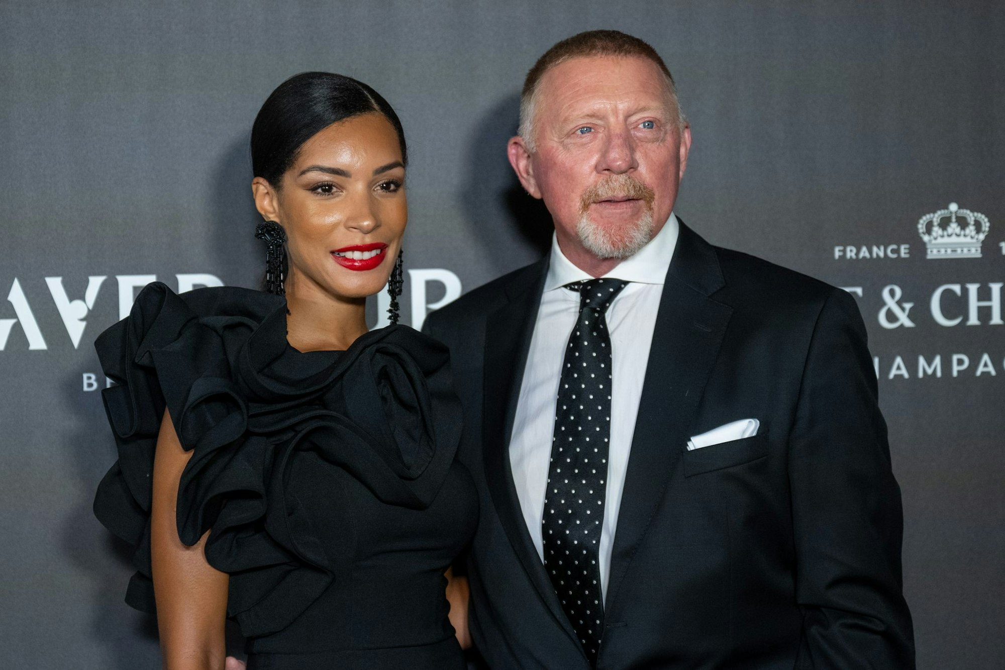 Boris Becker und seine Frau Lilian de Carvalho Monteiro bei einem öffentlichen Termin