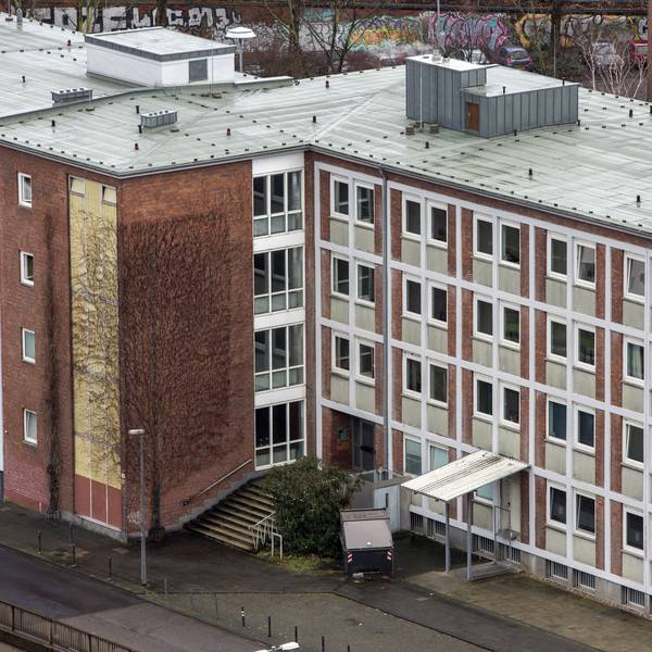 Die Flüchtlingsunterkunft in der Herkulesstraße. Von dort sollte die afghanische Familie abgeschoben werden. (Archivbild)