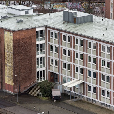 Die Flüchtlingsunterkunft in der Herkulesstraße. Von dort sollte die afghanische Familie abgeschoben werden. (Archivbild)