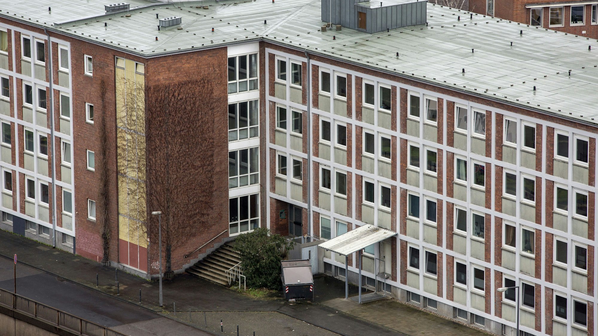 Die Flüchtlingsunterkunft in der Herkulesstraße. Von dort sollte die afghanische Familie abgeschoben werden. (Archivbild)