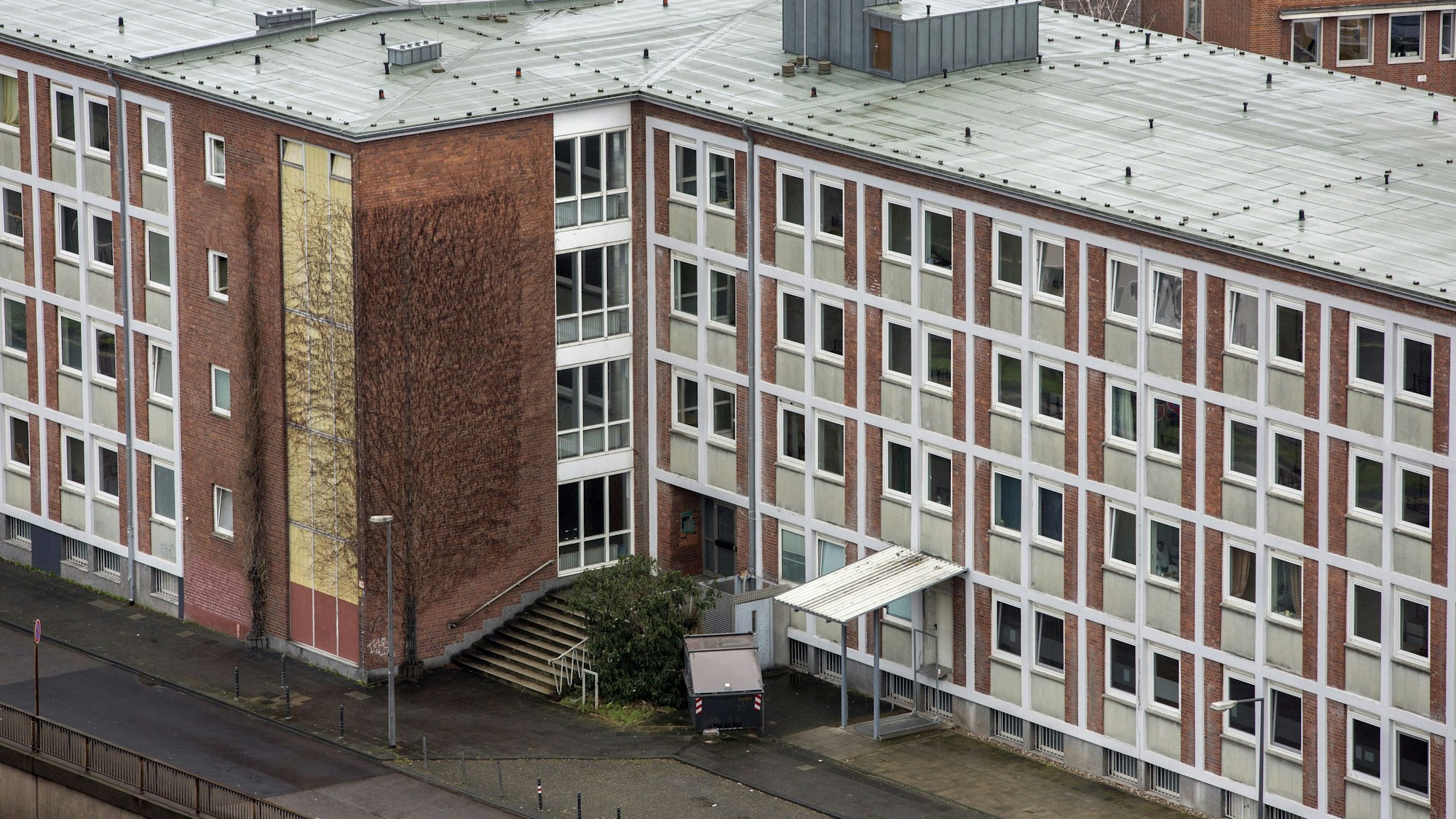 Die Flüchtlingsunterkunft in der Herkulesstraße. Von dort sollte die afghanische Familie abgeschoben werden. (Archivbild)