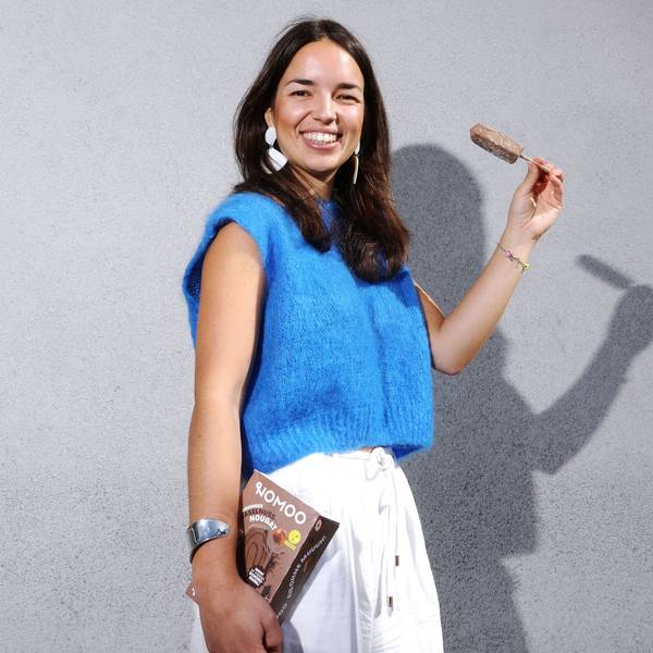 24.06.2025, Köln: Interview für Serie "Meine erste Million" mit Nomoo-Gründerin Rebecca Göckel. Nomoo stellt veganes Eis her. Foto: Arton Krasniqi