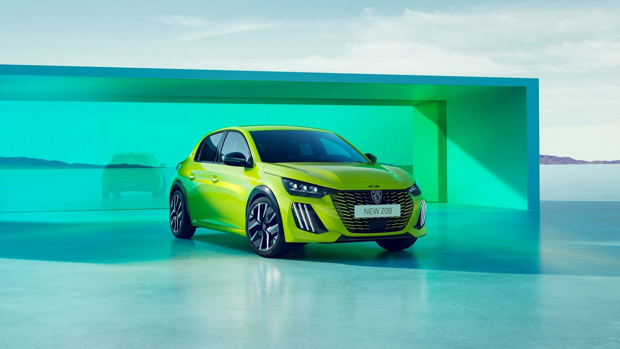 Dynamischer Auftritt: Die aktuelle Formensprache bei Peugeot gibt sich betont schnittig - so auch beim Peugeot e-208.