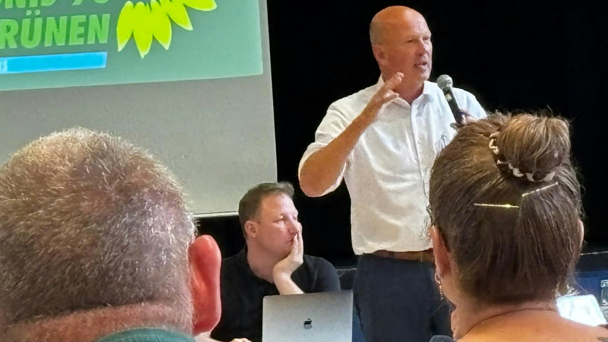 Frank Rock warb bei den Grünen für Unterstützung.