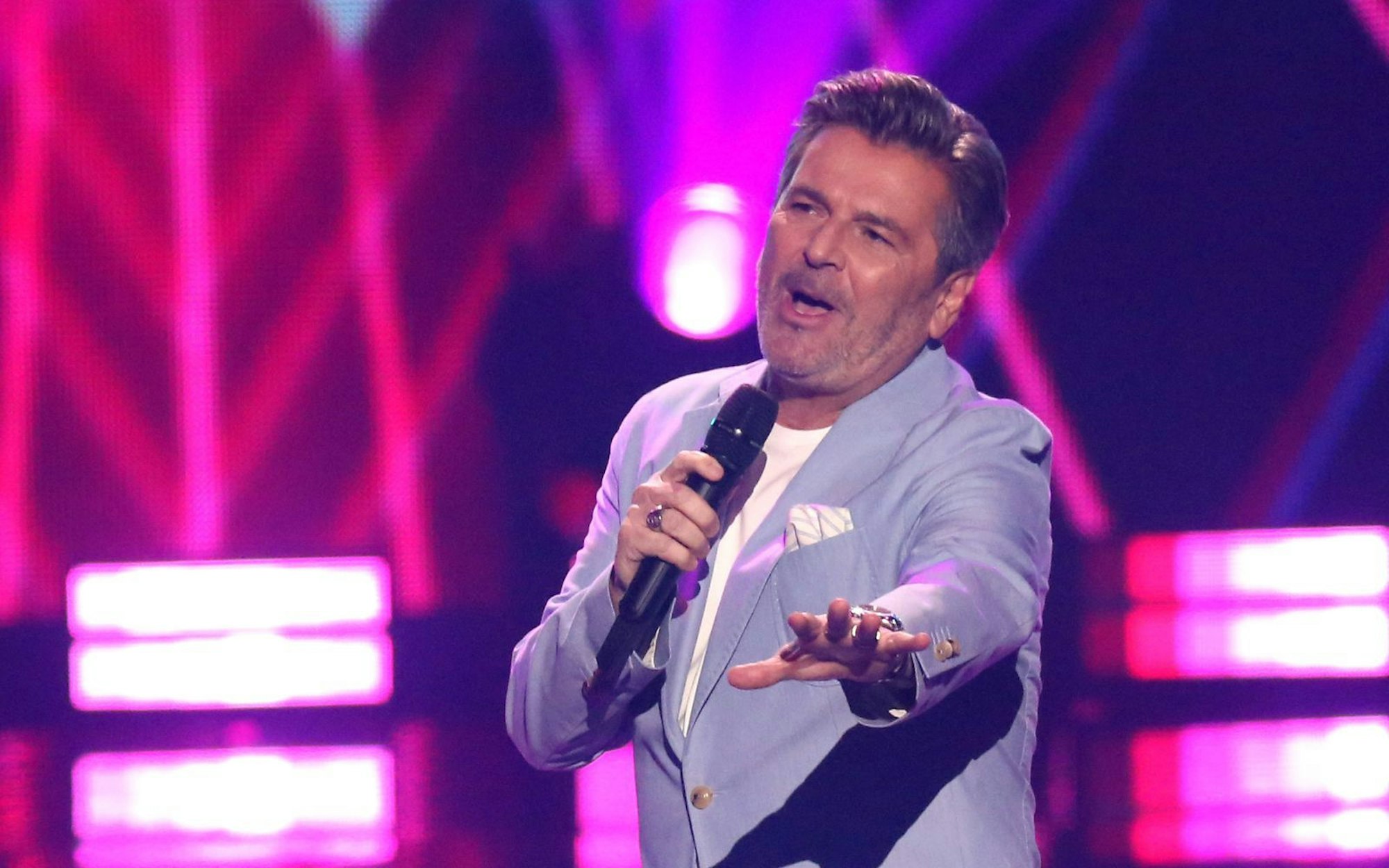 Thomas Anders - hier als Gast der „Beatrice Egli Show“ - hat sich seinen Platz im Musikgeschäft zurückerkämpft. (Bild: 2025 Getty Images/Adam Berry)