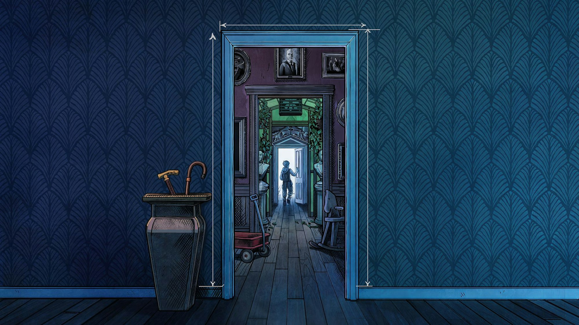 Ein Raum, dahinter ein Raum, und noch ein Raum: In «Blue Prince» geht es mehr als rätselhaft zu.