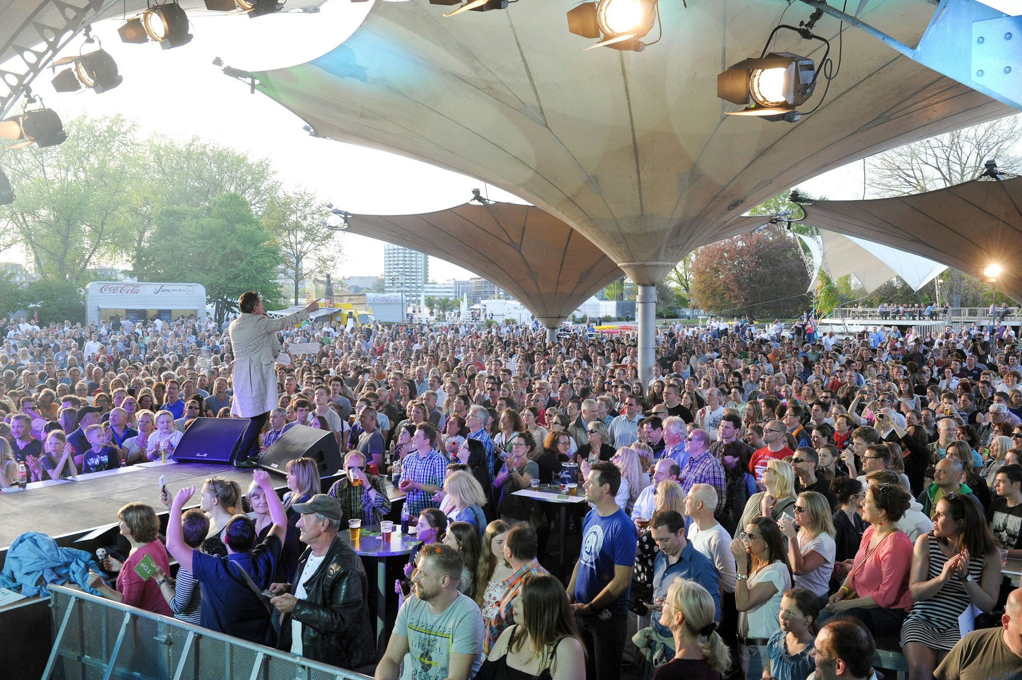 Bis zu 7000 Zuschauer kamen zur Talentprobe in den Tanzbrunnen, wie hier 2017.