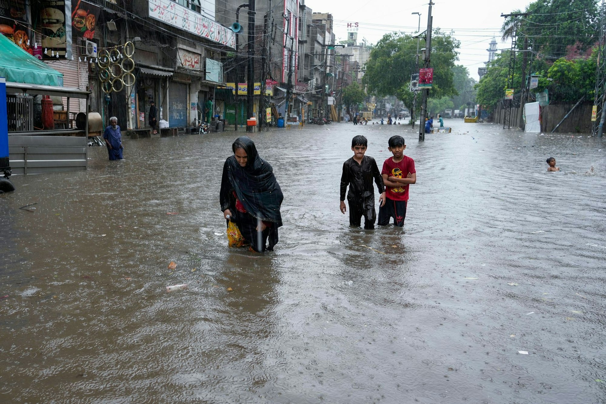 Der Monsun bringt in Pakistan starke Regenfälle mit sich.