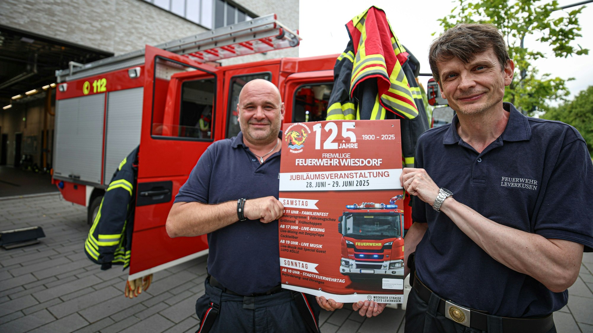 Zugführer Andreas Schuhen (Rechts) und Stellvertreter Alexander Zabinski (Links).