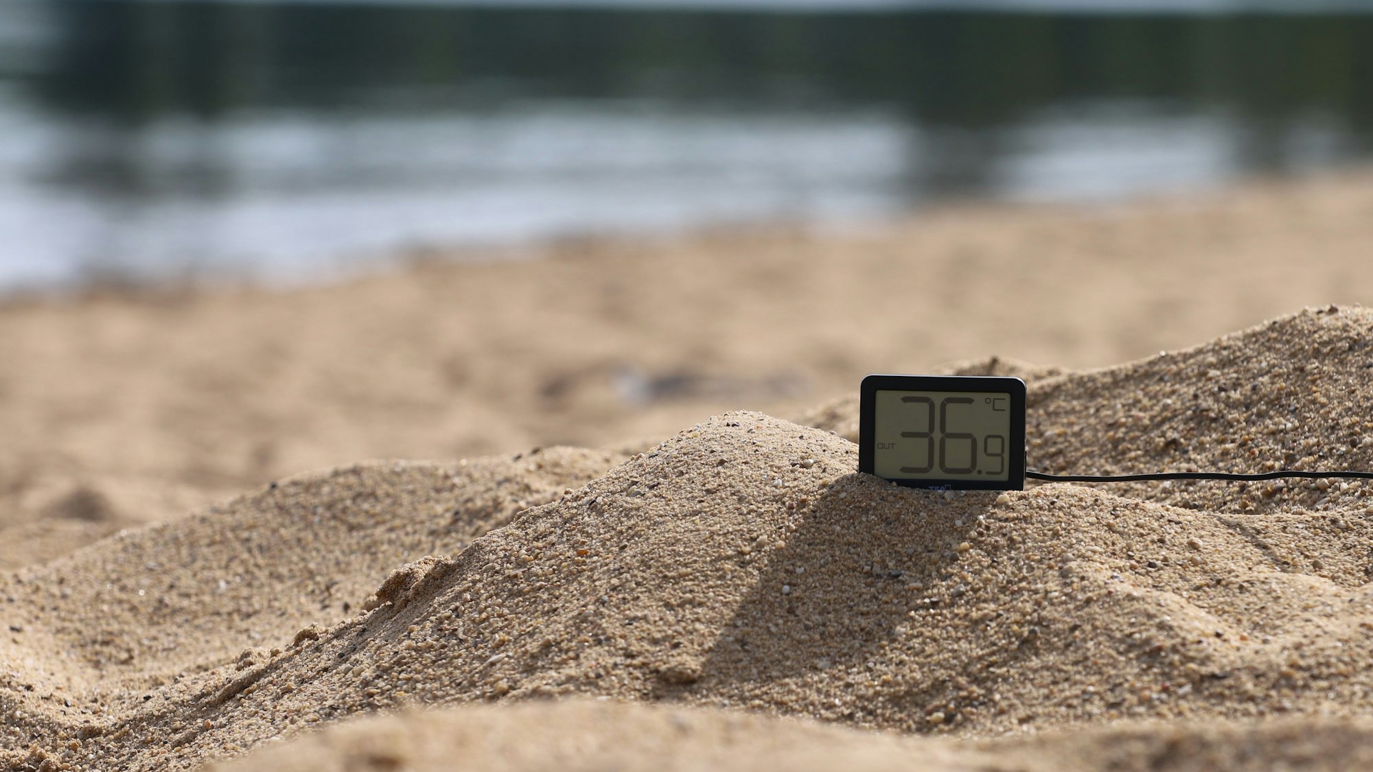 Temperaturen von 36,9 Grad waren bereits gestern übertroffen worden.