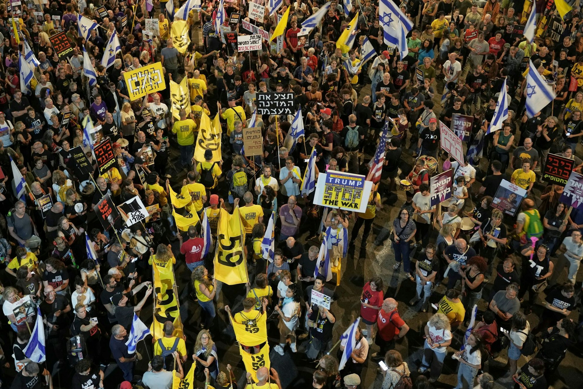 In Israel gehen erneut Tausende für ein Ende des Gaza-Kriegs auf die Straße. (Archivbild)