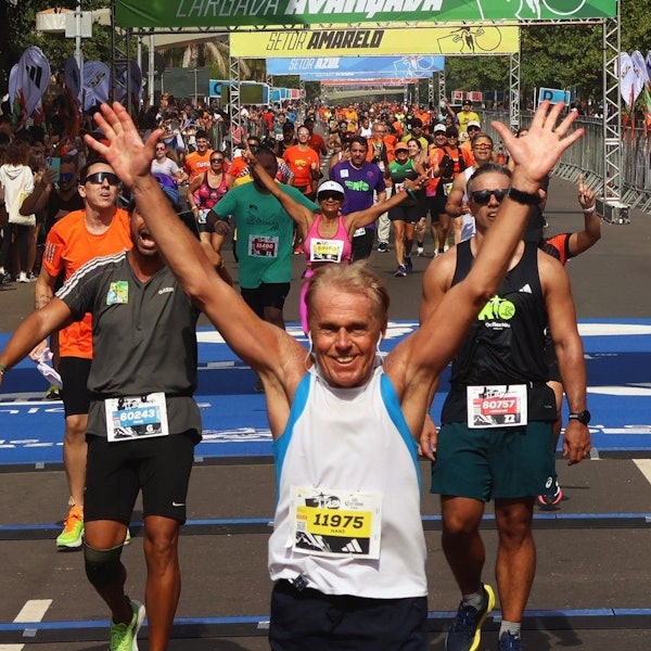 Hans Werner Wüst beim Marathon in Rio de Janeiro
