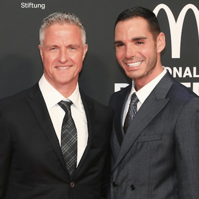 Ralf Schumacher und Etienne Bousquest-Cassagne bei der 19. McDonald's Benefiz Gala zugunsten der McDonald's Kinderhilfe Stiftung in den Eisbach Studios. (Archivbild)